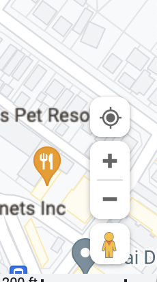Google Maps Zoom Control Screenshot